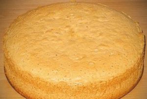 Пышный простой бисквит для торта