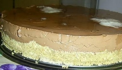 Готовый шоколадно-банановый торт, не требующий выпекания